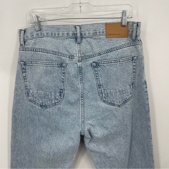 PacSun 32x27 pleated jeans light wash - Picture 6 of 11